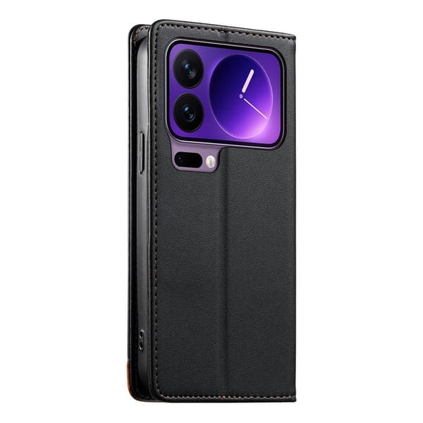 DIERFENG Xiaomi 17 Pro Lompakkokotelo RFID Suoja Teline - Musta Black