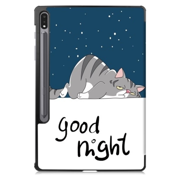 Slim Fit Cover Fodral Till Samsung Galaxy Tab S10+ (S10 Plus) - Cat multifärg