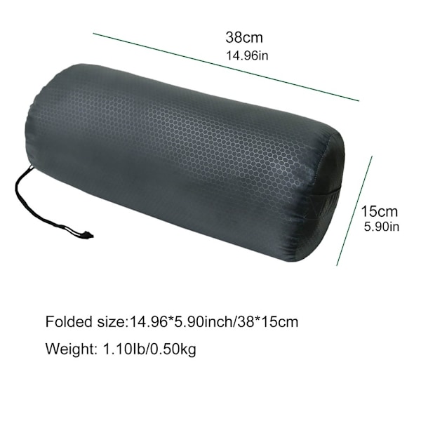 Vanntett sovematte for hunder med oppbevaringspose 80x70cm Black