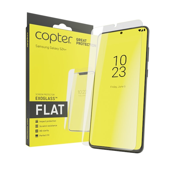 Copter Exoglass till Samsung Galaxy S24+ (S24 Plus) Transparent