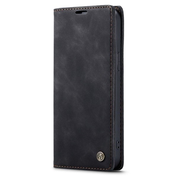 CASEME Retro tegnebog taske til iPhone 14 Pro - sort Black