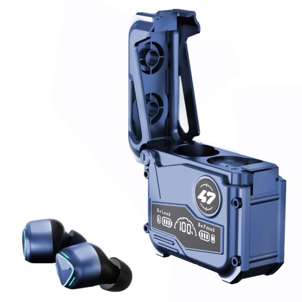 MK47 Mechanical Gaming Bluetooth In-ear Headset - Blå Blå
