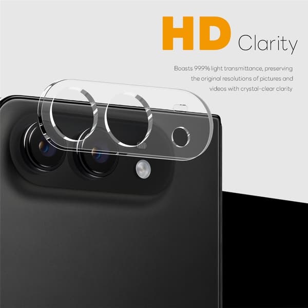 NORTHJO 2 stk. Kameralinsebeskyttelse til iPhone Duo Transparent