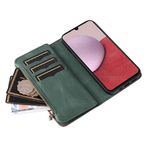 KT Multifunktion Series-5 Til Samsung Galaxy A14 Telefontaske - Grøn Green