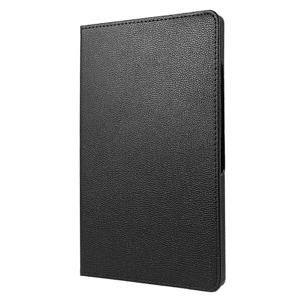 Litchi Taske Roterende Stativ Samsung Galaxy Tab A9+ 11" Black