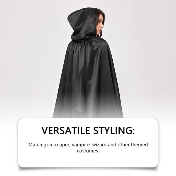 ZERILUNA Sort kappe med hætte – struktureret hætte, polyester og spandex Black