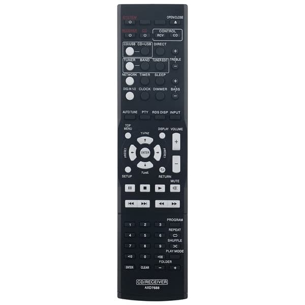 Fjärrkontroll Ersättning för AXD7688 För Pioneer AV Receiver Stereo System Svart