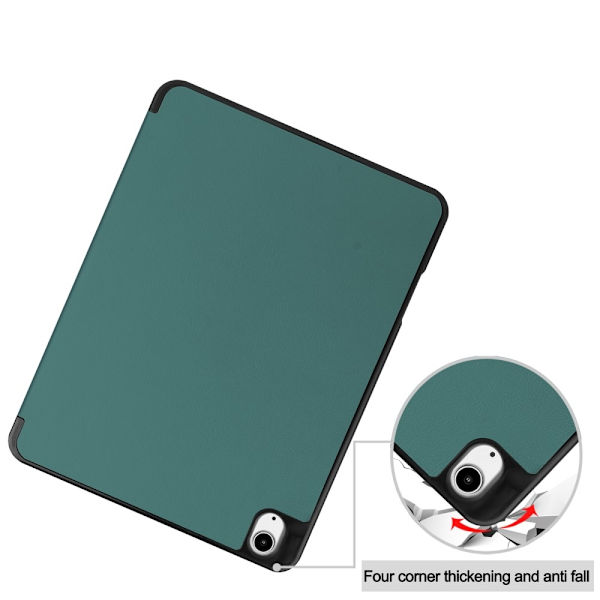 Till iPad Air 13 (2024) Slim fit tri-fold fodral Pennfack - Grön Grön