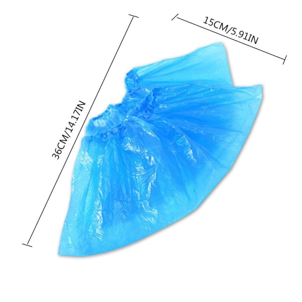 Vanntett engangssko-trekk i plast Blue