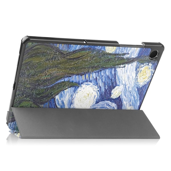 Tri-fold Stativveske for Samsung Galaxy Tab A9+ 11\" - Maleri Multicolor