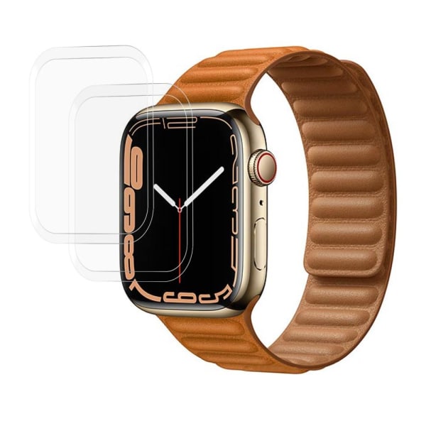 IMAK Apple Watch Series 7 45mm täysi peitto karkaistu lasi 2 kpl Transparent