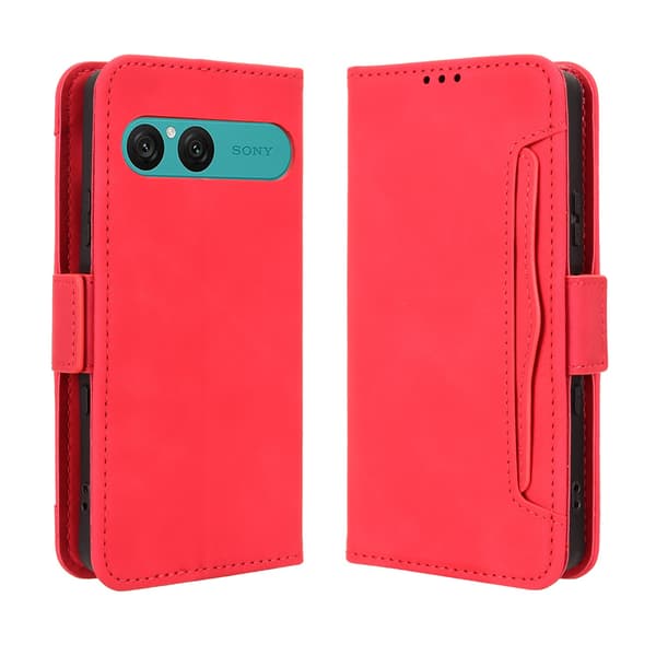 Pung etui Cover Cover til Sony Xperia 10 VII - Red Red