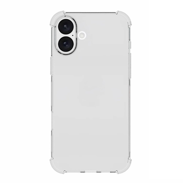 Fodral Skal för iPhone 16 Plus Stötdämpade Förstärkta hörn TPU Transparent