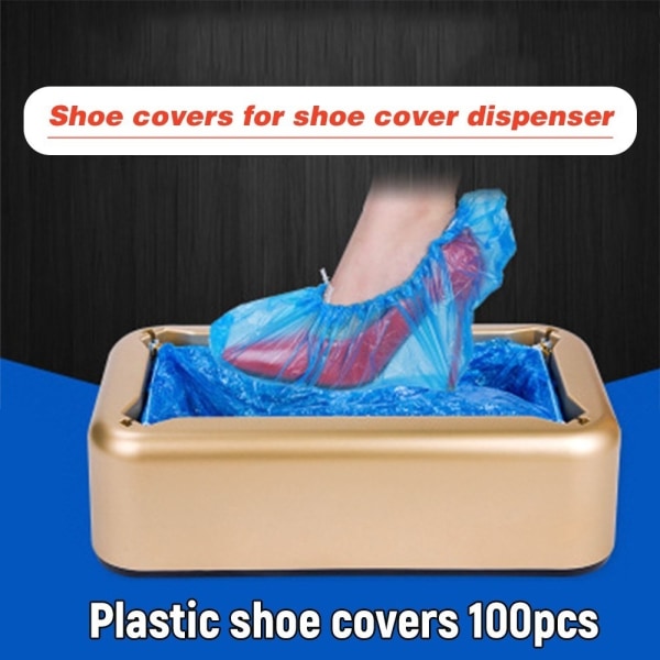 Vandtæt engangs skoovertræk i plastik skoovertræk Stor størrelse Blue