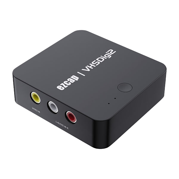 EZCAP 181P VHS til MP4-konverterer videoopptaksboks VHSDigi2 AV-opptaker Black