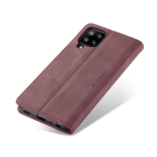 CASEME Retro Pung Taske til Samsung Galaxy A12 - Vinrød Red