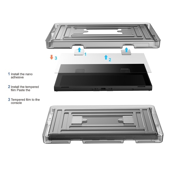 Dobe 2 styck Härdat Glas Skärmskydd Kompatibel med Nintendo Switch 2 Transparent