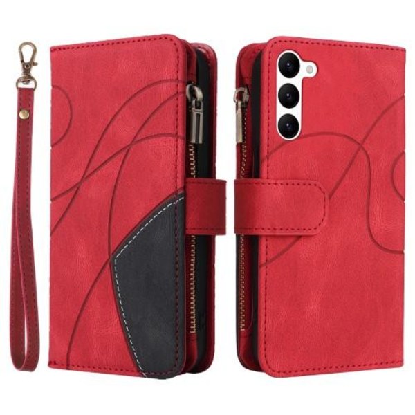 KT Multifunksjons Serie-5 For Samsung Galaxy S23 Telefonveske Rød/Svart Red