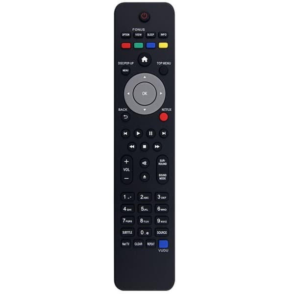 Fjärrkontroll Ersättning för NC201 För Philips Blu-Ray DVD Home Theater System Svart