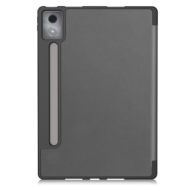 For Lenovo Idea Tab Pro Case Tri-Fold stativdeksel med penneholder - Grå Grey