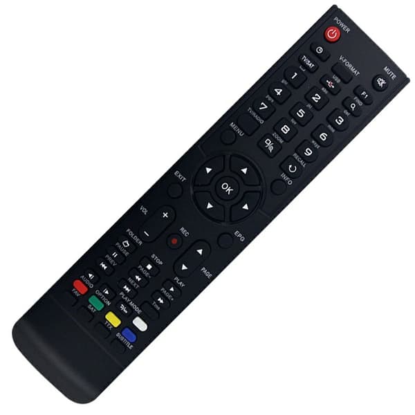 Fjärrkontroll Ersättning REV2 För AMIKO TV Svart