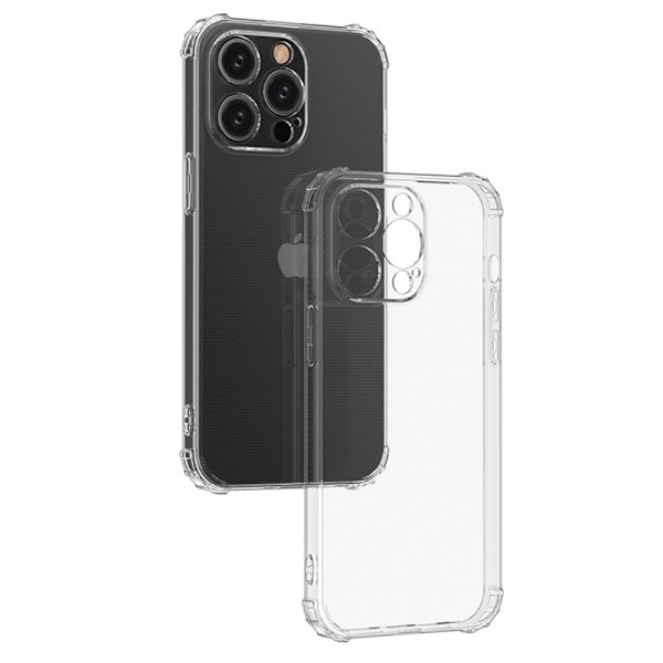 För iPhone 15 Pro Max Skal Fodral TPU Baksida Telefonfodral Transparent