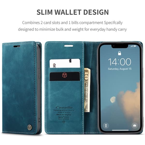CASEME pungetui til iPhone 17e / 16e Blue