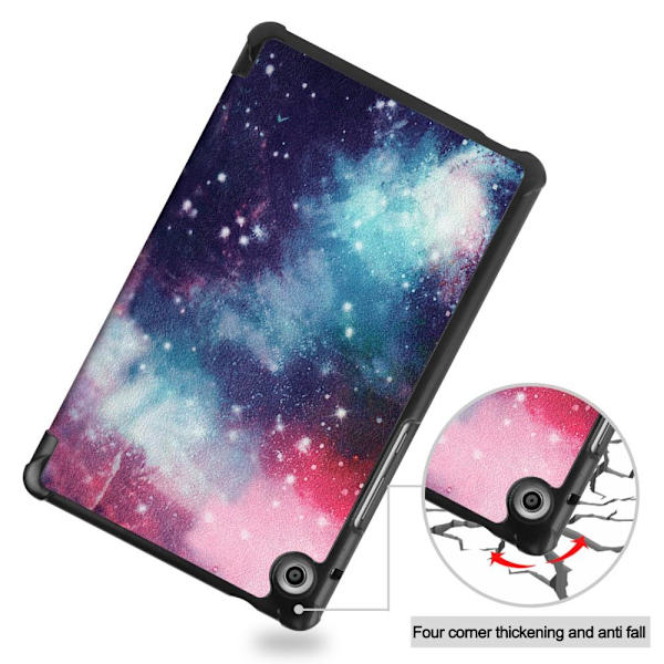 Tri-fold Stand Case for Huawei MatePad T8 - Galaxy Pink