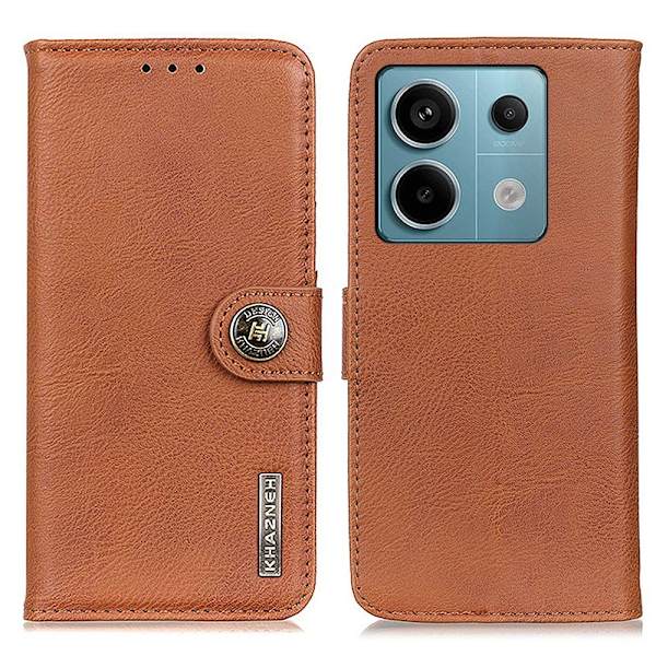 Xiaomi Redmi Note 13 Pro 5G Case Shell KHAZNEH  -kotelolle Ruskea Transparent