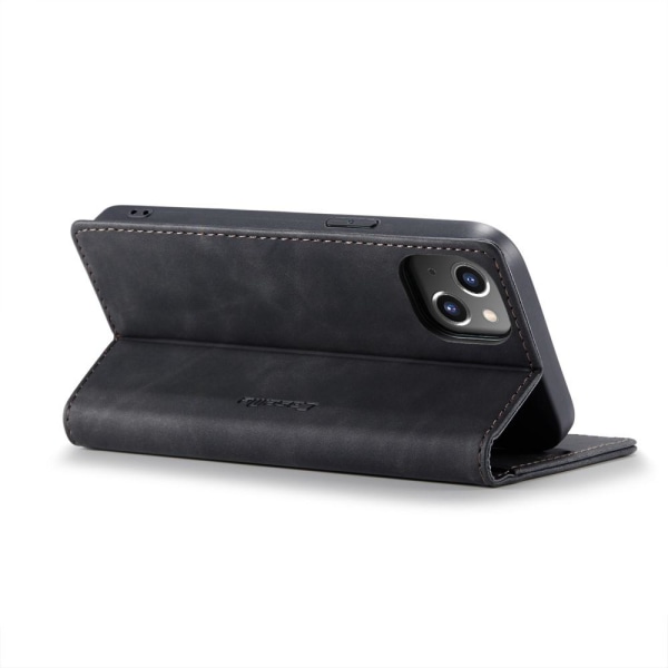 CASEME Retro Wallet Case for iPhone 13 Pro - Black Black