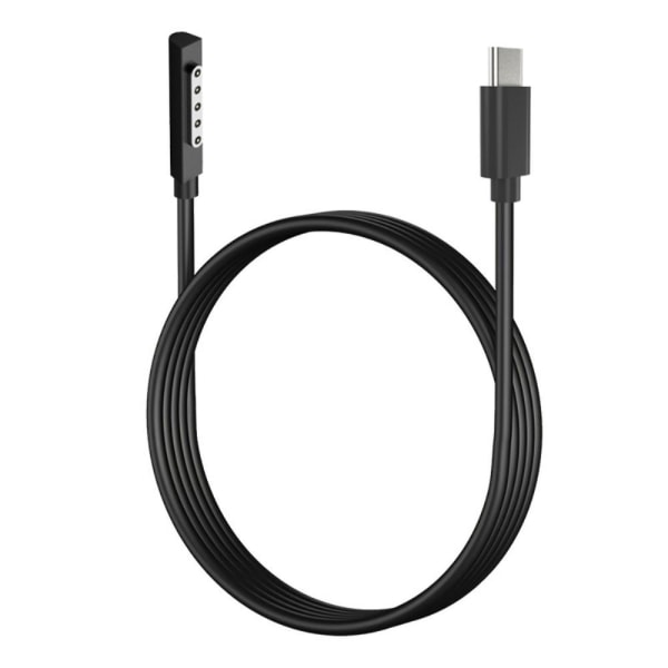 Laddningskabel Snabb 65W till Microsoft Surface RT Pro 1 2 USB-C Svart