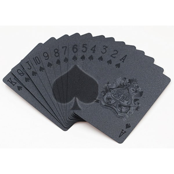 54 stk geometri back poker spillekort Black 7962 | Black | Fyndiq