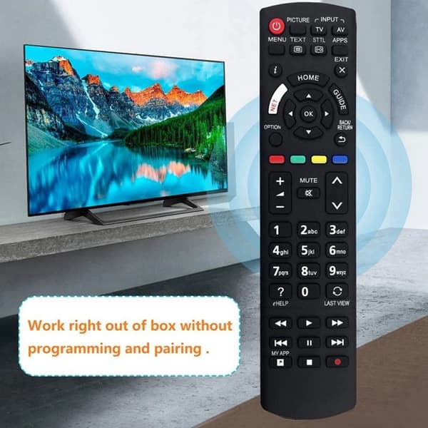 Fjernkontrollerstatning for N2QAYB001180 For Panasonic TV Black