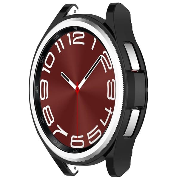 Fuld dækning TPU urkasse til Samsung Galaxy Watch6 43mm Black