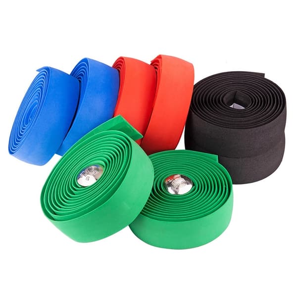 2 Rolls Cykelstyr Anti - Slip Tape Styr Wrap Strap - RØD Red