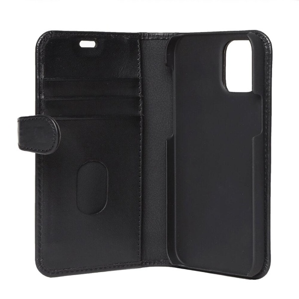 BUFFALO Lompakko Nahka Musta 3 Cardpockets iPhone 12 Mini Black