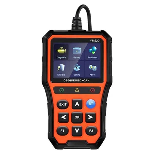 OBD2-diagnoseskanner for bil med Bluetooth, sanntidsdata og batteritester Black