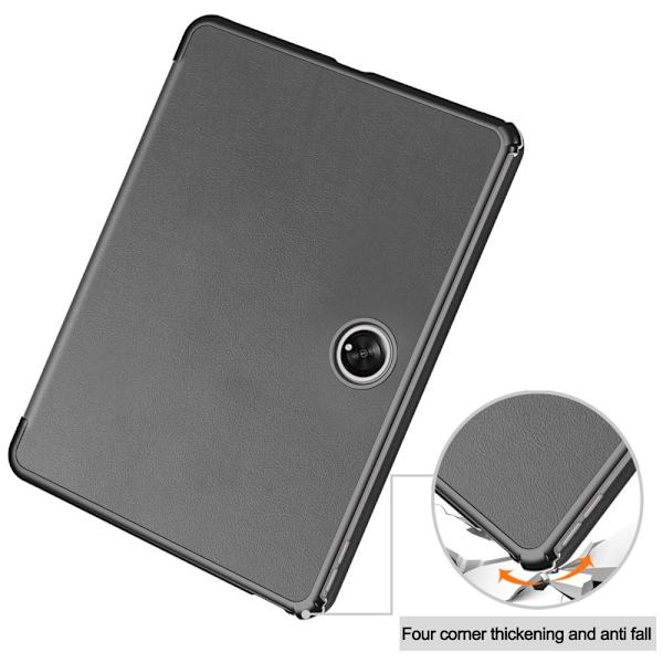 Til OnePlus Pad Tri-fold Stand Wake/Sleep Cover Tablet-etui - Grå Grey