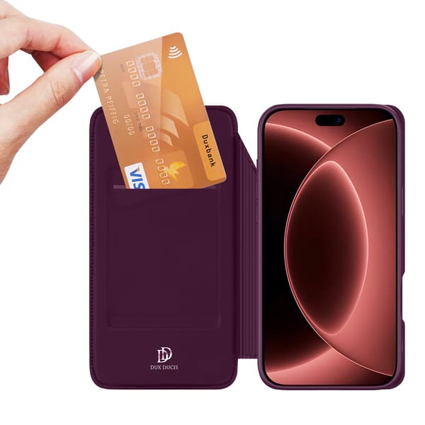 DUX DUCIS Telefondeksel med støtteben til iPhone 18 Pro / 17 Pro Purple