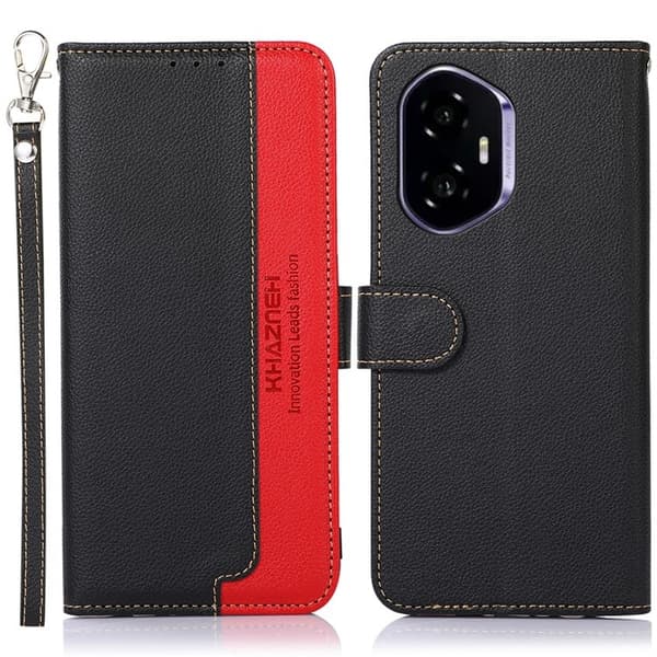 KHAZNEH puhelimen kansi Honor 400 5G - Musta/Punainen Black