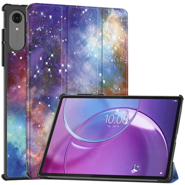 Til Lenovo Idea Tab Pro Gen 2 13" Cover Tri-fold Stander Mønsterprint - Space Multicolor