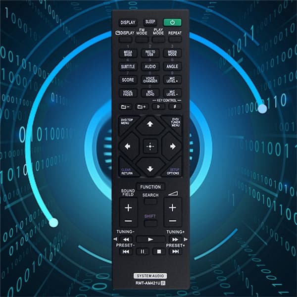 Fjernkontroll utskiftning for RMT-AM421U for Sony Home Audio System Black