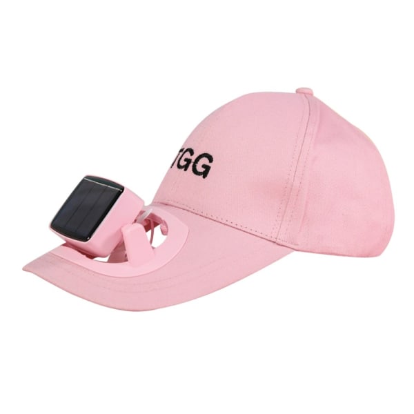 Sommer solbeskyttelseshat Sun Cap Fan baseball cap - Lyserød Pink