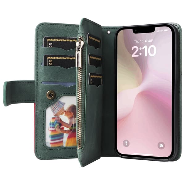 KT multifunktions-serie-5 til iPhone 17e / 16e telefonetui Green