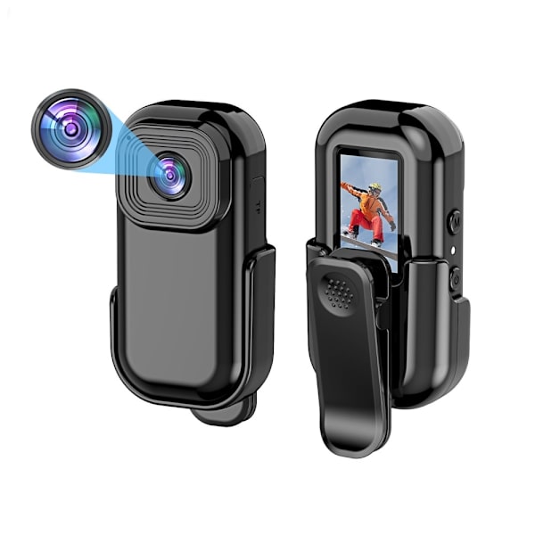 1080P Mini Kamera Action Cam Sport DV Videoopptak Lomme Black