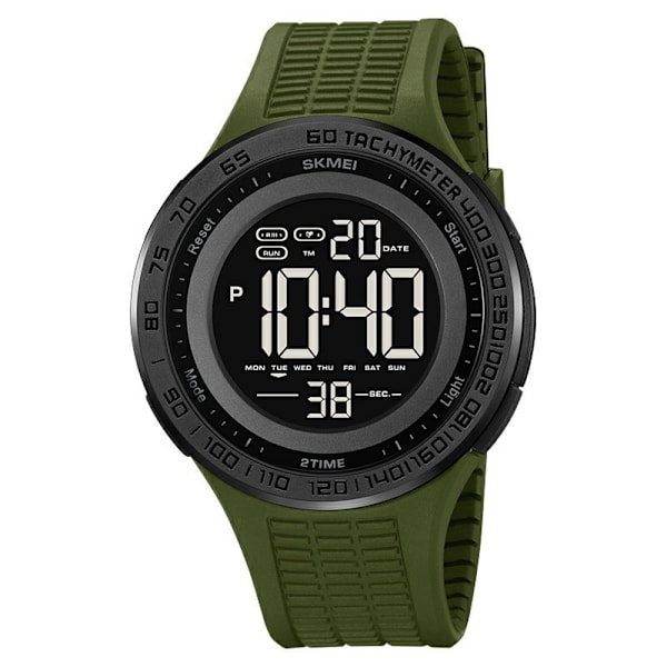 Armbandsklocka Armbandsur Klocka SKMEI Luminous Digital Elektronisk - Army Grön