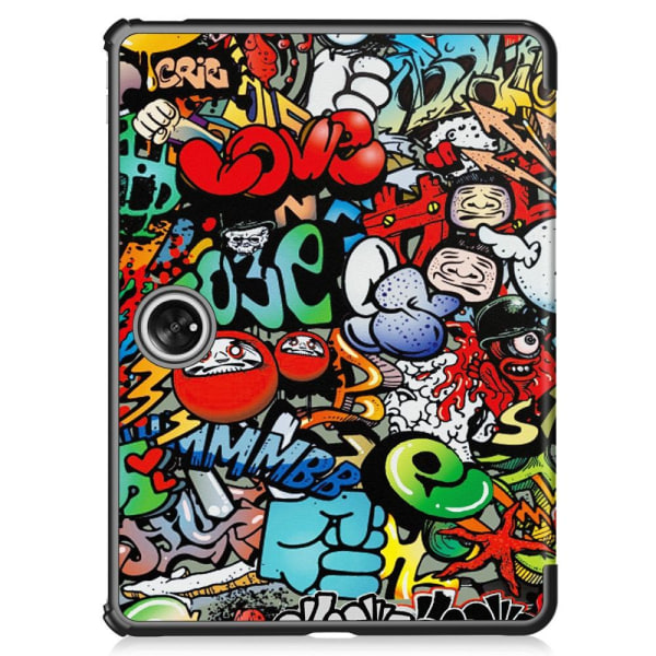 Til OnePlus Pad Trifold Stand Tabletcover-etui - Graffiti Multicolor