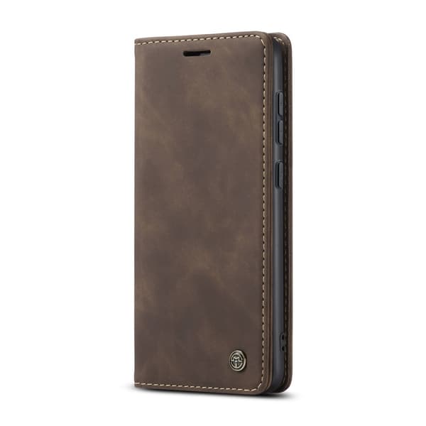 CASEME Retro Lompakkokotelo Samsung Galaxy S25+ (S25 Plus) Brown
