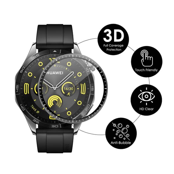 Näytönsuoja Huawei Watch GT 6 46mm - älykellolle Black