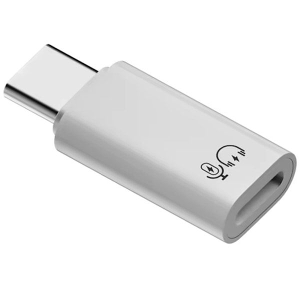 iPhone-sovittimelle naaras-USB-C-uros nopea lataustiedot White